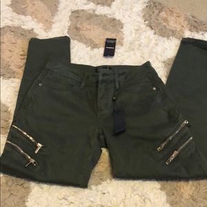 Brand new olive colored jeans